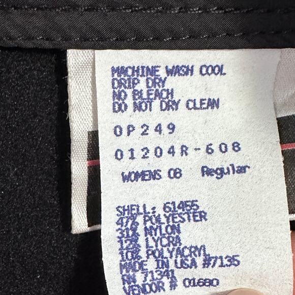 Vintage Schoeller Black Stirrup Ski Pants size 8 - Picture 7 of 11